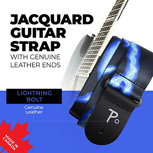 Perri’s Leathers Ltd. – Sangle de Guitare – Polyester – Bleu éclair – Ajustable – Pour Guitares Acoustiques / Basses… - Les Beatles, Paul McCartney, John Lennon, RIngo Starr, George Harrison Perri's Leathers Ltd. - Sangle de Guitare - Polyester - Bleu éclair - Ajustable - Pour Guitares Acoustiques / Basses… – Image 6