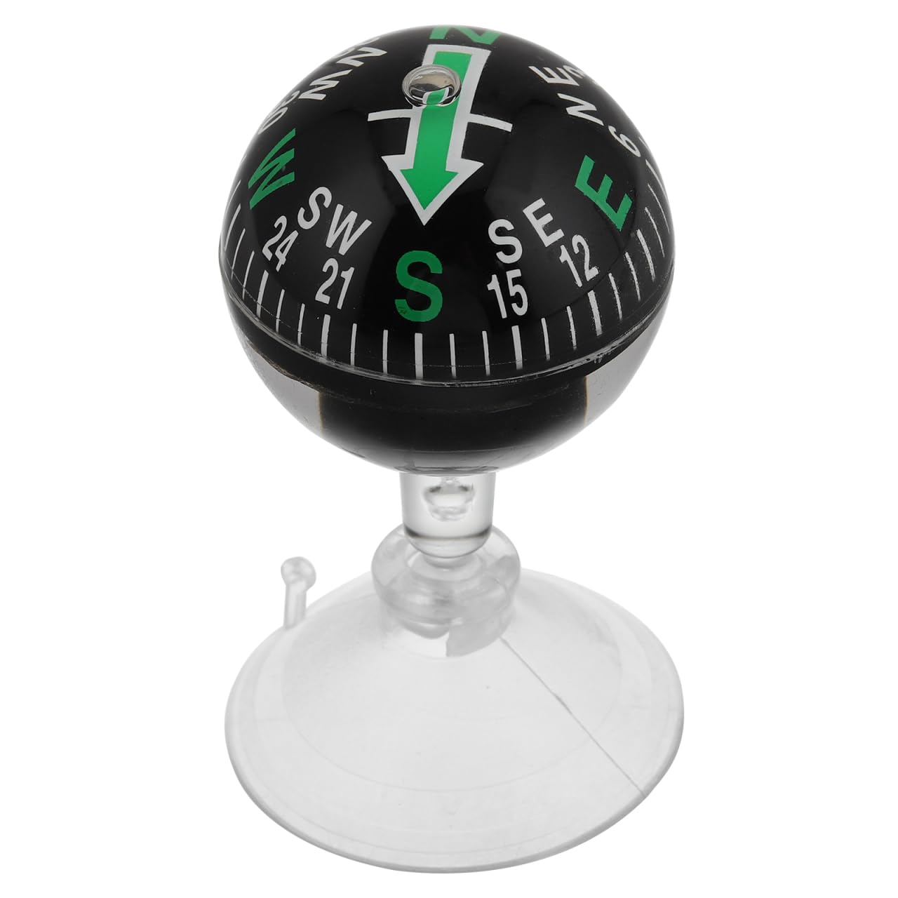 BESTOYARD Automotive Dashboard Compass with Suction Cup for Reliable Navigation Portable Design for Car and Boat Use for Camping and Hiking Adventures