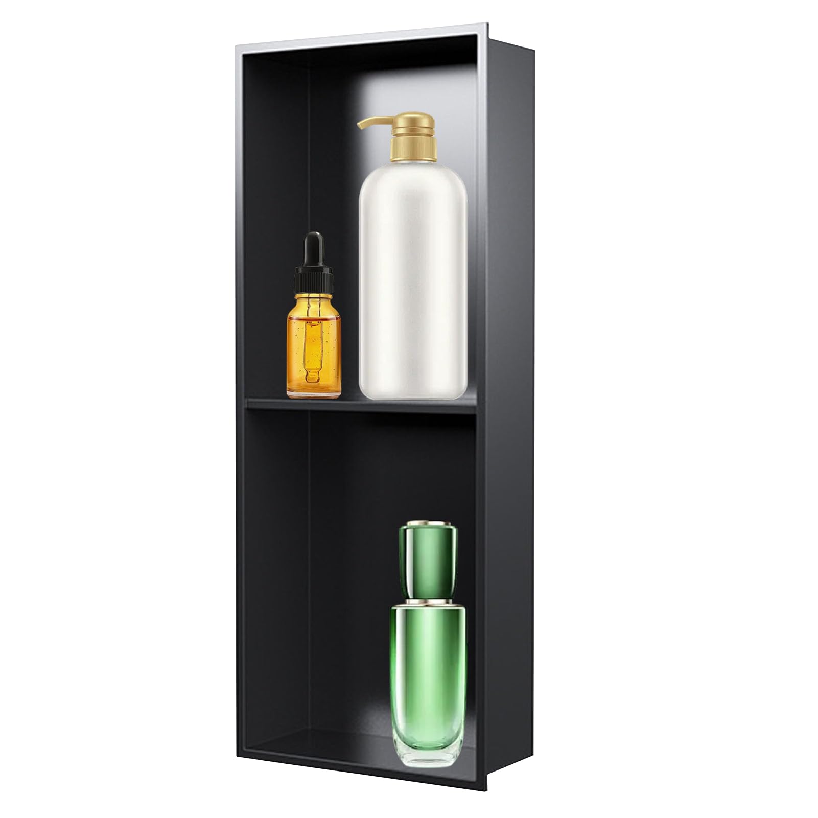 Étagère de douche encastrée pour shampoing et savon, la solution épurée pour douche à l'italienne