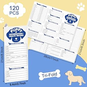 120 Pcs Puppy Vaccination Record Cards Canine Health Record Books 83 X 11 Inch Puppy Vaccines Shot Memo Dog Vaccine and Canine Health Record Booklets for Canine Medical Grooming Kennel Care  Cucciolini Doodles 120 pcs puppy vaccination record cards canine health record books 8 3 x 11 inch puppy vaccines shot memo dog vaccine and canine health record booklets for canine medical grooming kennel care   cucciolini doodles