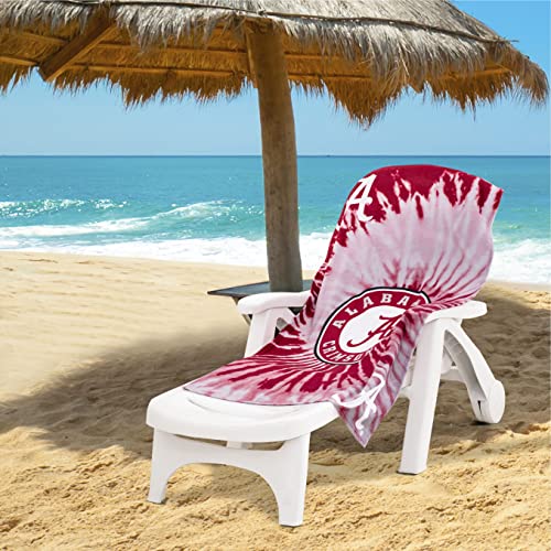 Image of NORTHWEST NCAA Alabama Crimson Tide Unisex-Adult Beach Towel, 30 inch x 60 inch, Psychedelic (Pack of 6)