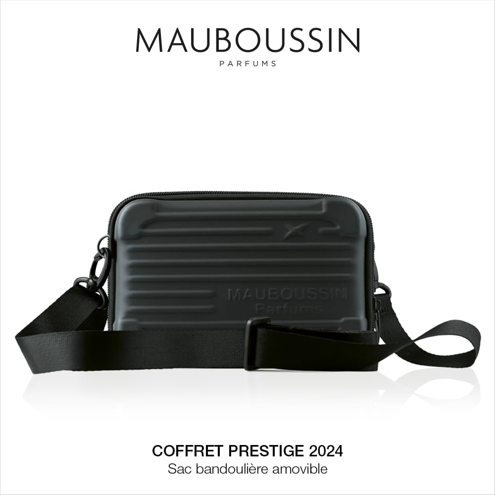 Mauboussin - Coffret Prestige Pour Lui In Black : Eau de Parfum 100ml, Gel Douche 75ml, Travel Spray 20ml & Sac Bandoulière