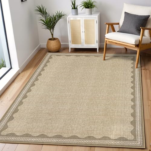 GarveeHome Scalloped 4x6 Rug