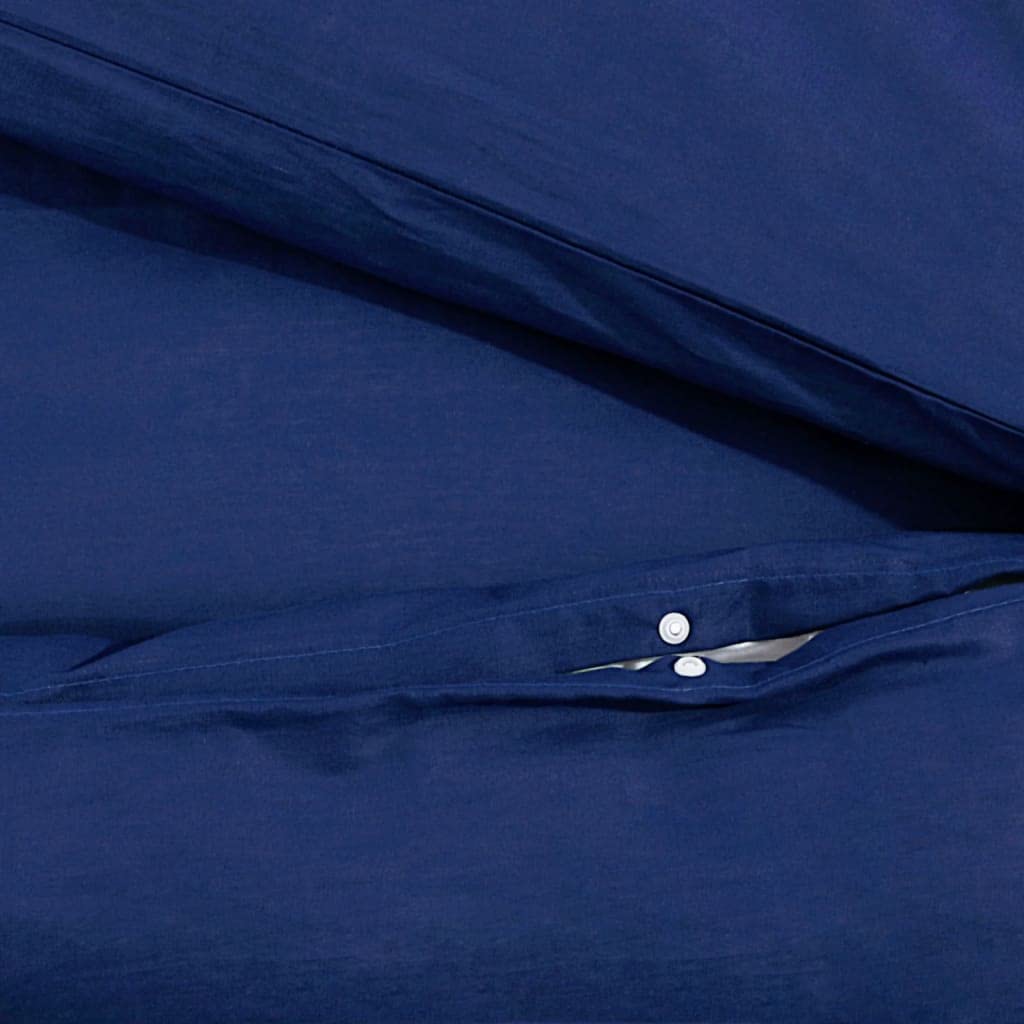 Set Copripiumino Blu Marino 260x240 cm in Cotone,Casa e Giardino,Biancheria,Lenzuola e Coperte,Copripiumini,1.18kg - 136148