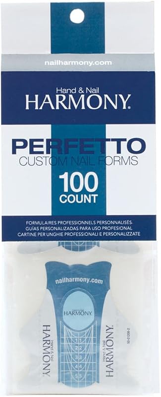 Formas de uñas Harmony Perfetto para manos y uñas, 100 unidades