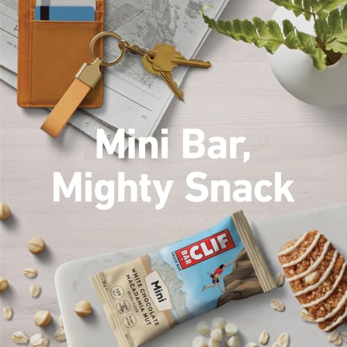 CLIF BAR Minis | Snackriegel - Protein Riegel | mit 4g pflanzlichem Eiweiß | White Chocolate Macadamia Nut | 10 x 28 g