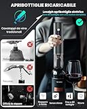 Zoom IMG-2 cavatappi elettrico ricaricabile inox per Zoom IMG-2 cavatappi elettrico ricaricabile inox per