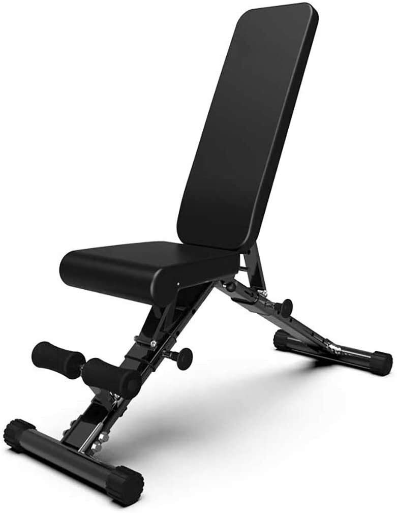 AYCDL Adjustable Weight Bench Dumbbell Bench Foldable Weight Lifting Flat Incline Bench Fitness Workout Utility Bench for Full Body Exercise Steel PU