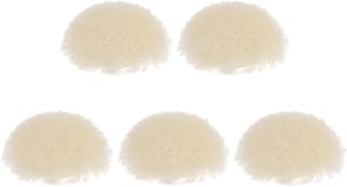 5pcs Wool Buffing Pads, 1.2 inch Wool Polishing Pad Soft Buffing Pads Polishing Wheel with Hook and Loop Polishing, Buffing and Cutting for Car, Furniture