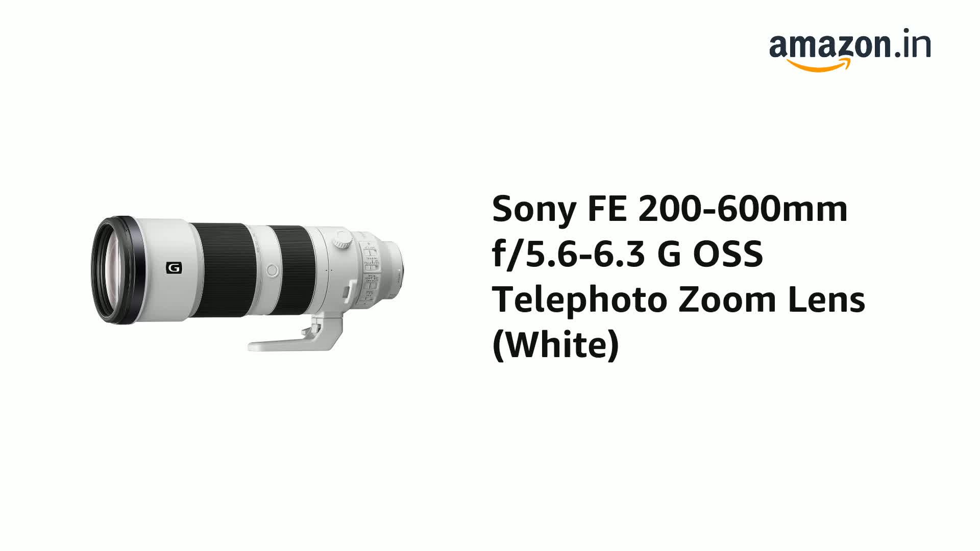 Sony E Mount FE 200 600mm F5.6 6.3 G OSS Full-Frame Lens