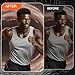 Nipple Covers for Men,100Pcs (50 Pairs) Mens Nipple Covers, No Show Adhesive Patches for Runners, Gym, Surfing & Marathon, White