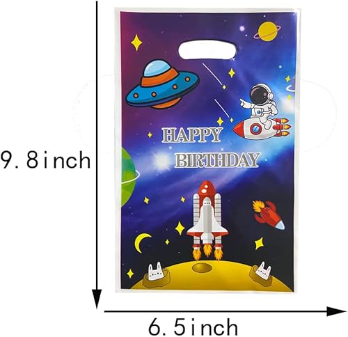 Miniatura 2 de 30 bolsas de golosinas para el espacio exterior, bolsas de dulces con temática espacial para suministros de fiesta de cumpleaños de niños