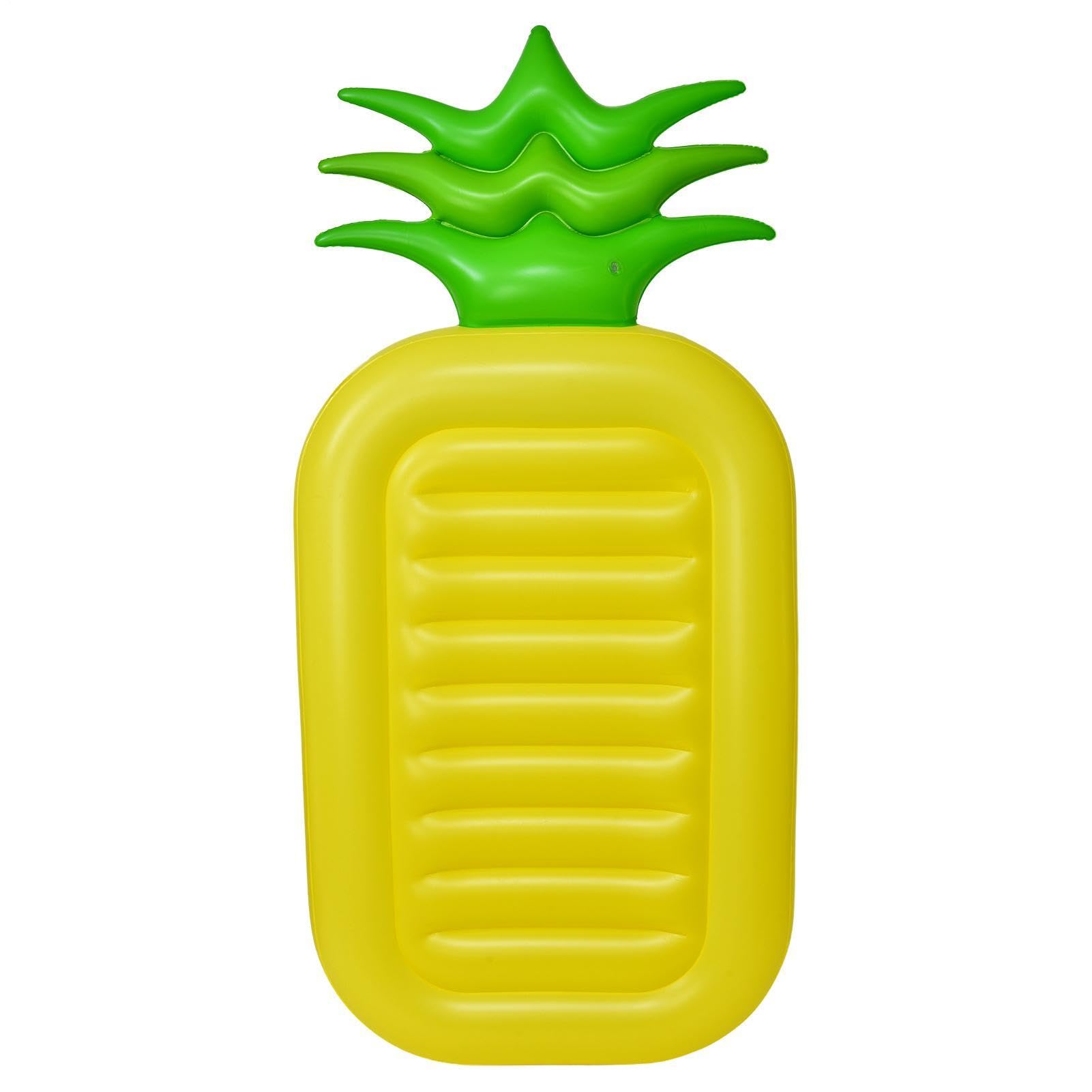 Flotador inflable de piña para piscina, balsa grande de verano para fiestas
