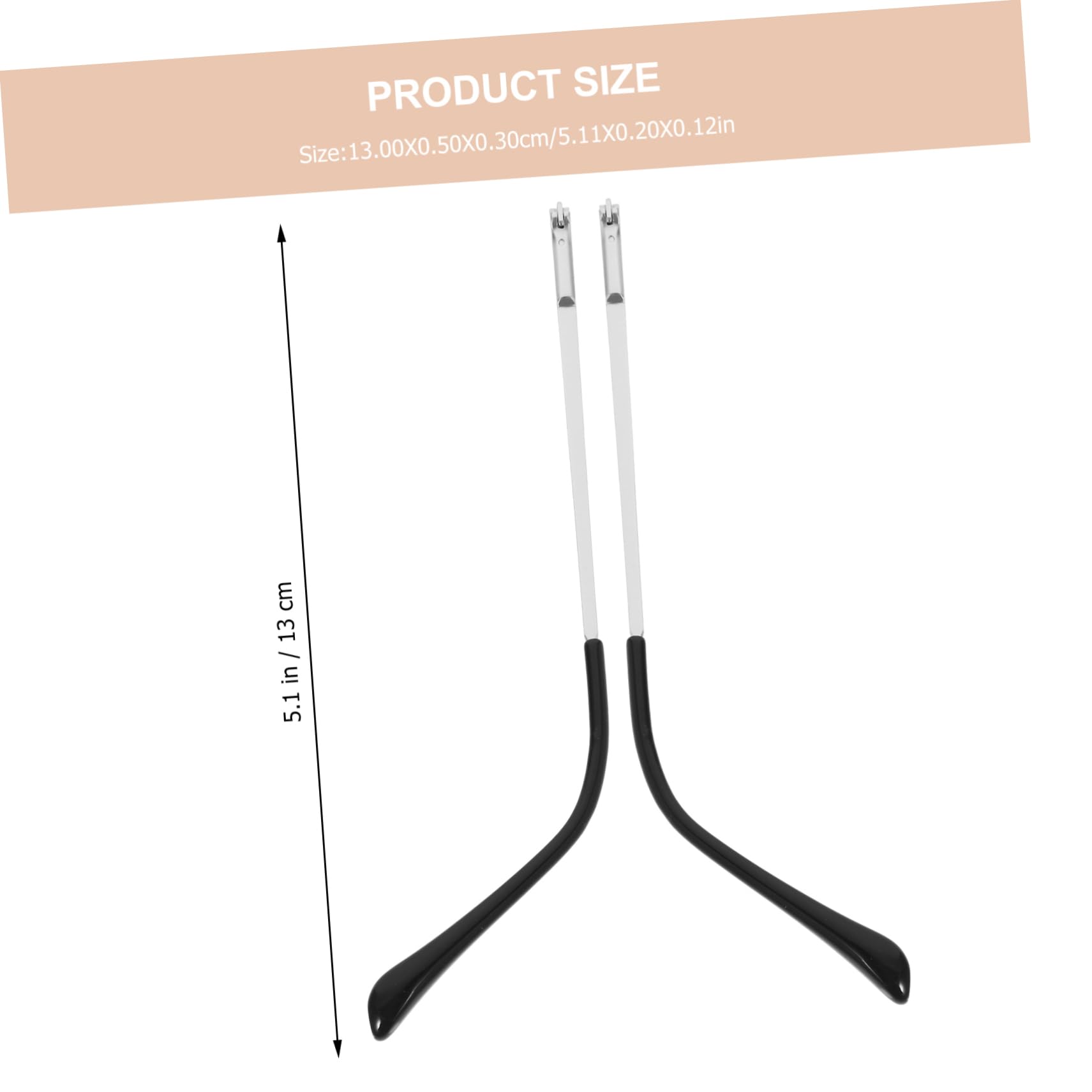 HOMOCONO Glasses Legs Replacement Kit Metal Eyeglass Arms for Glasses Sunglasses