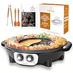 Food Party Hot Pot with Grill 2 in 1 Electric Smokeless Grill and Hotpot Pot Combo Korean BBQ Grill 110V 1700W