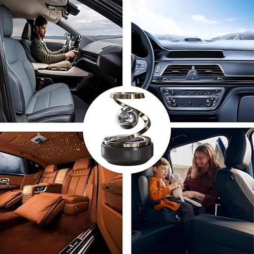 Solar-Powered Car Air Freshener – Rotating Aromatherapy Diffuser - Image 6