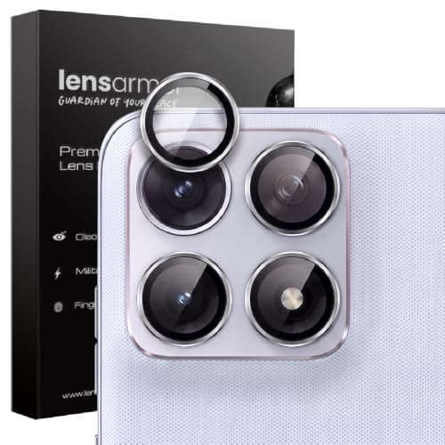 Image of Lensarmor Compatible with Motorola Edge 70 Fusion Silver Camera Lens Protector - Premium 9H Tempered Glass, Anti-Reflective Coating, Military-Grade Protection & Case-Friendly Design