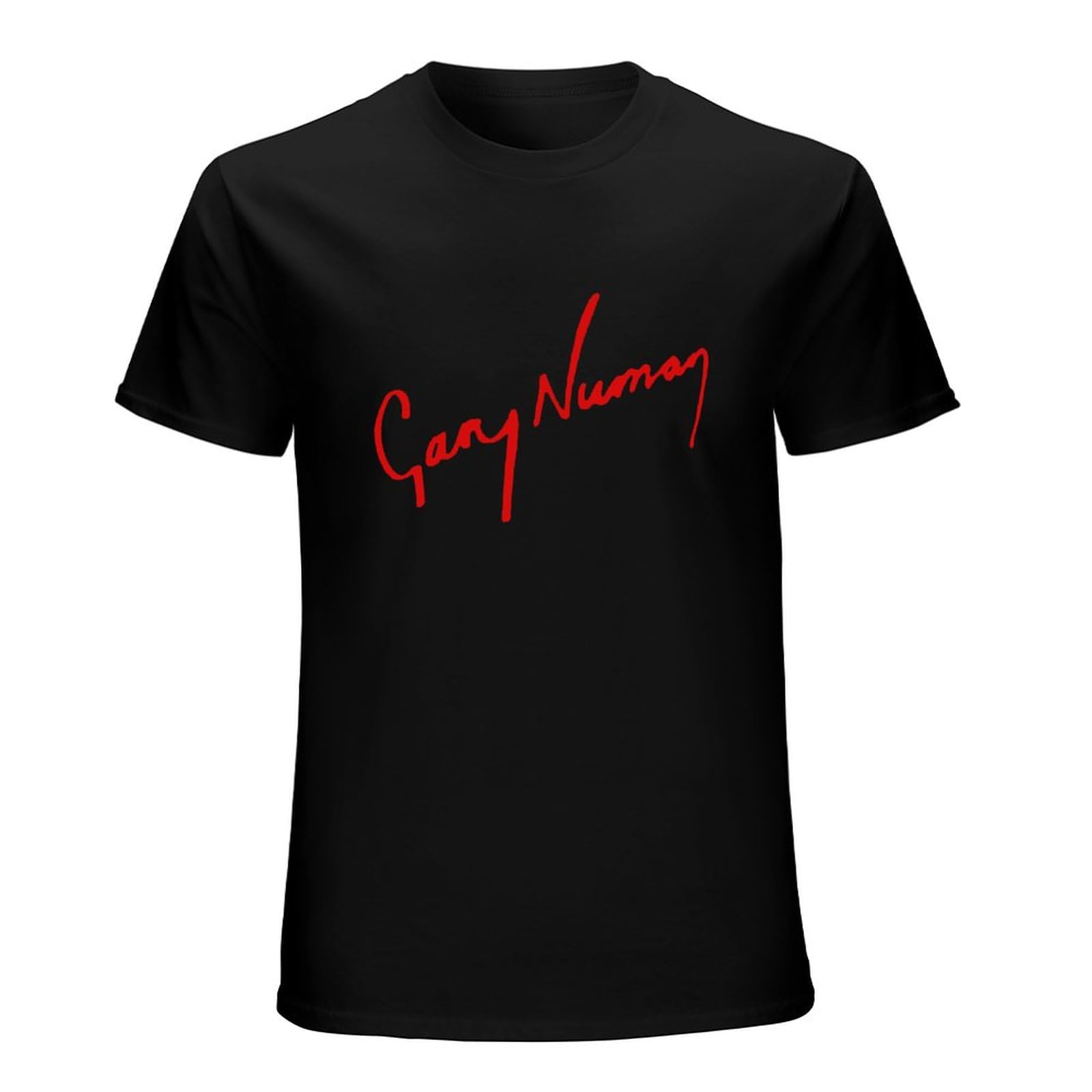 Pedfuvl Unisex Black Gary Numan Dance 1981 Men's T-Shirt Graphic Printed Tee Xxl