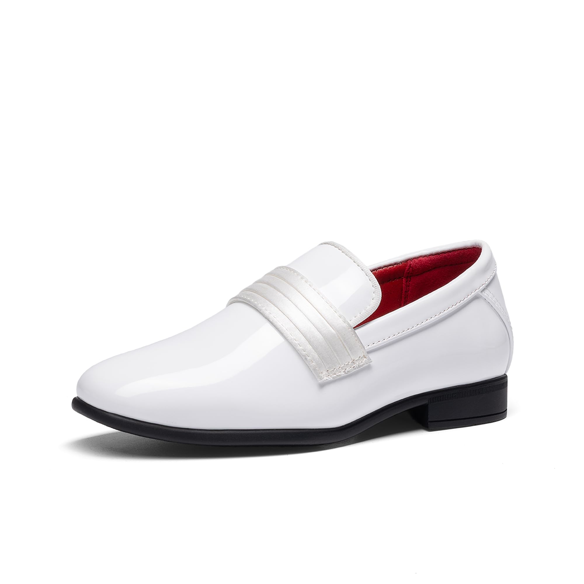 Bruno Marc Boys Dress Shoes Slip-on Loafers Formal Tuxedo Shoes