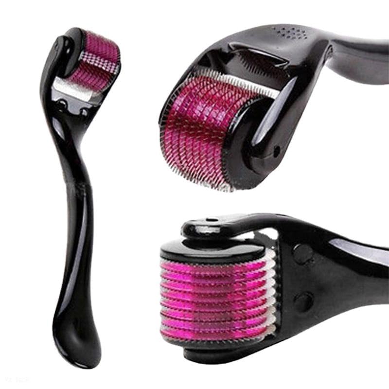P1 Derma Roller 0.5mm with 540 Titanium Needles for Beard & Hair Growth & Skin Regeneration