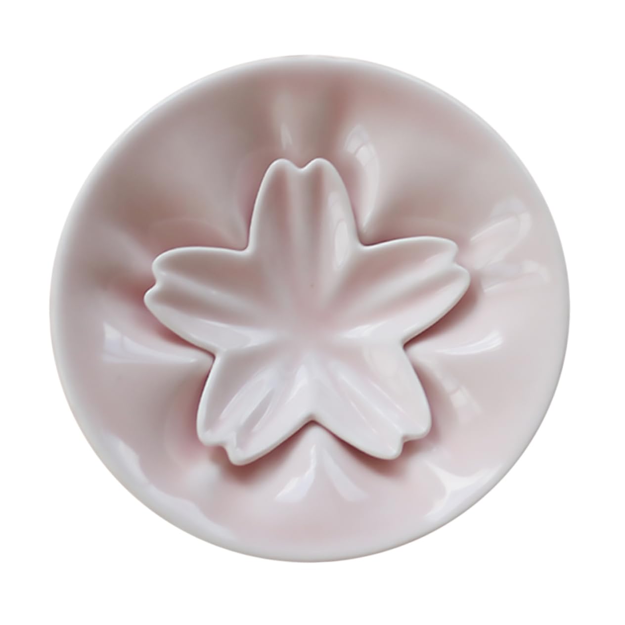 NAMOARLY Cherry Blossom Seasoning Plate Appetizer Platter Japanese Seasoning Dish Saucer Japanese Sauce Dish Dessert Cup Serving Sauce Dish Chopsticks Rests Holders Ceramics Pink