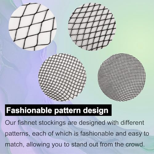 FULLSEXY Plus Size Fishnet Stockings, Fishnet Tights Thigh High Stockings Pantyhose for Women3