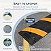 2-Pack 3.3FT Rubber Speed Bump, 66000 LBS Capacity Heavy Duty Speed Humps for Road with 8 Bolts, Dual-Channel Design for Cable Protection, Ideal for Parking Lots, Driveways, and Warehouse Aisles