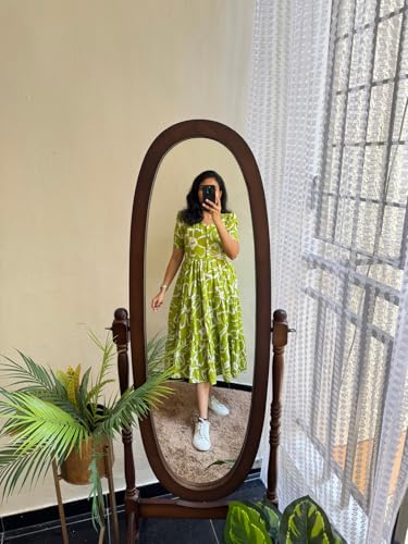 Image of NEW4U Women Printed Rayon Anarkali Kurta for Girls Regular Wear Long Kurti Gown