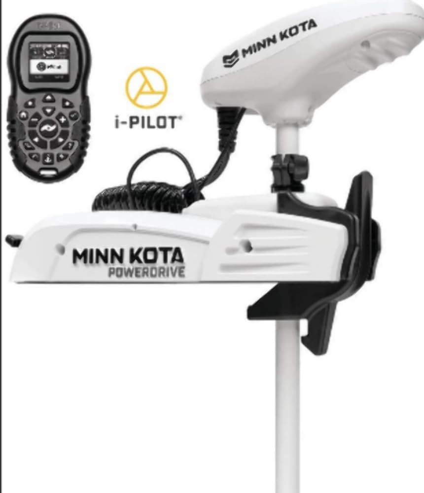 Minn Kota Riptide PowerDrive with i-Pilot Saltwater Bow-Mount Trolling Motor, 55/IP_BT/54-Inch Shaft