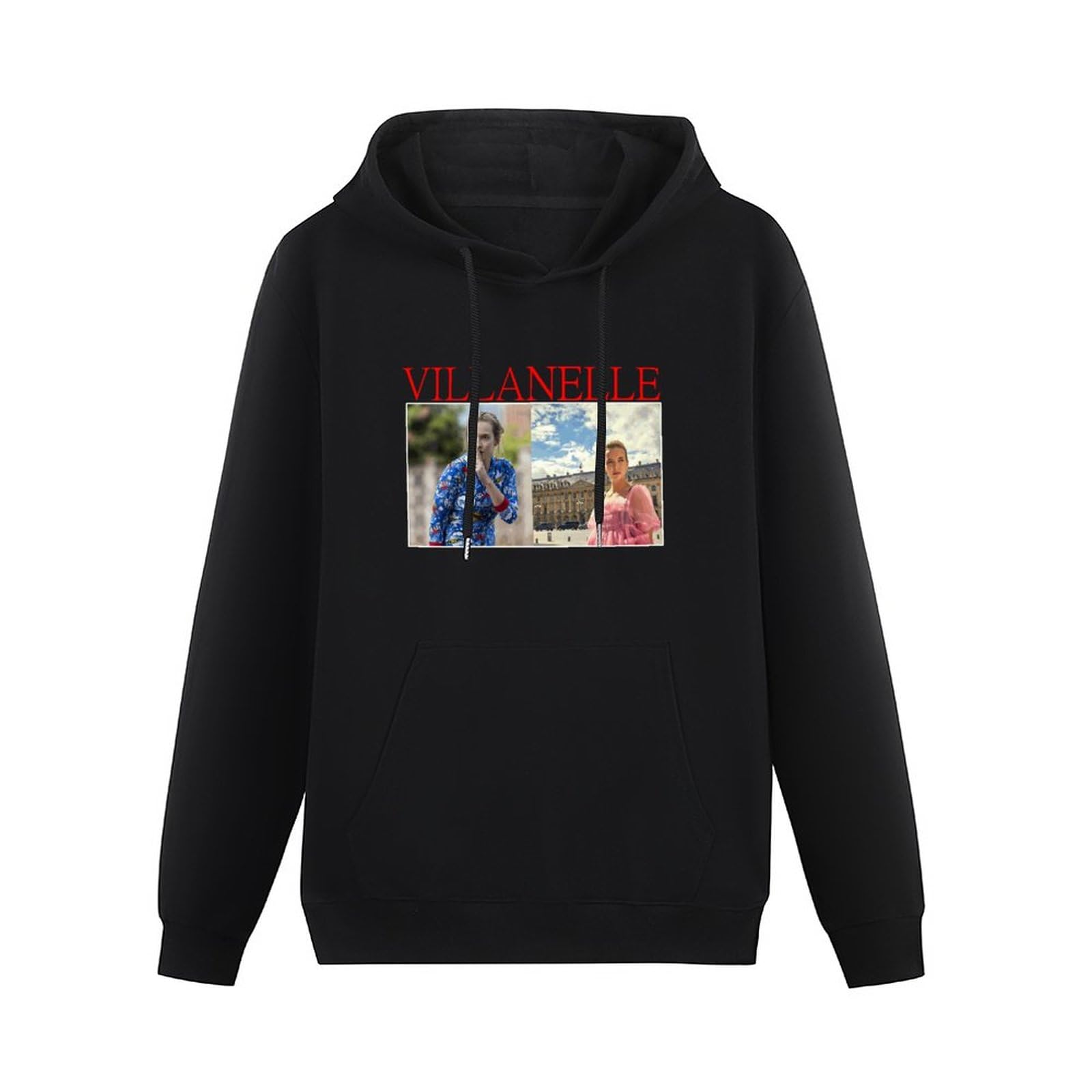 TANYOUPIN Villanelle Killing Eve 90s Style Pullover Hoody Black XL