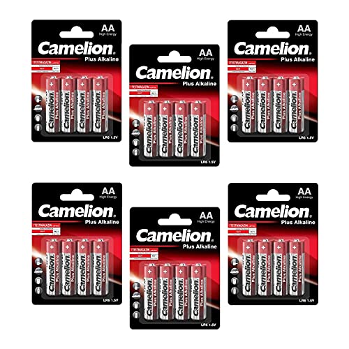 CAMELION 6 Blisterpackungen mit jeweils 4 Batterien LR06-AA Super Alkaline, 1,5 V