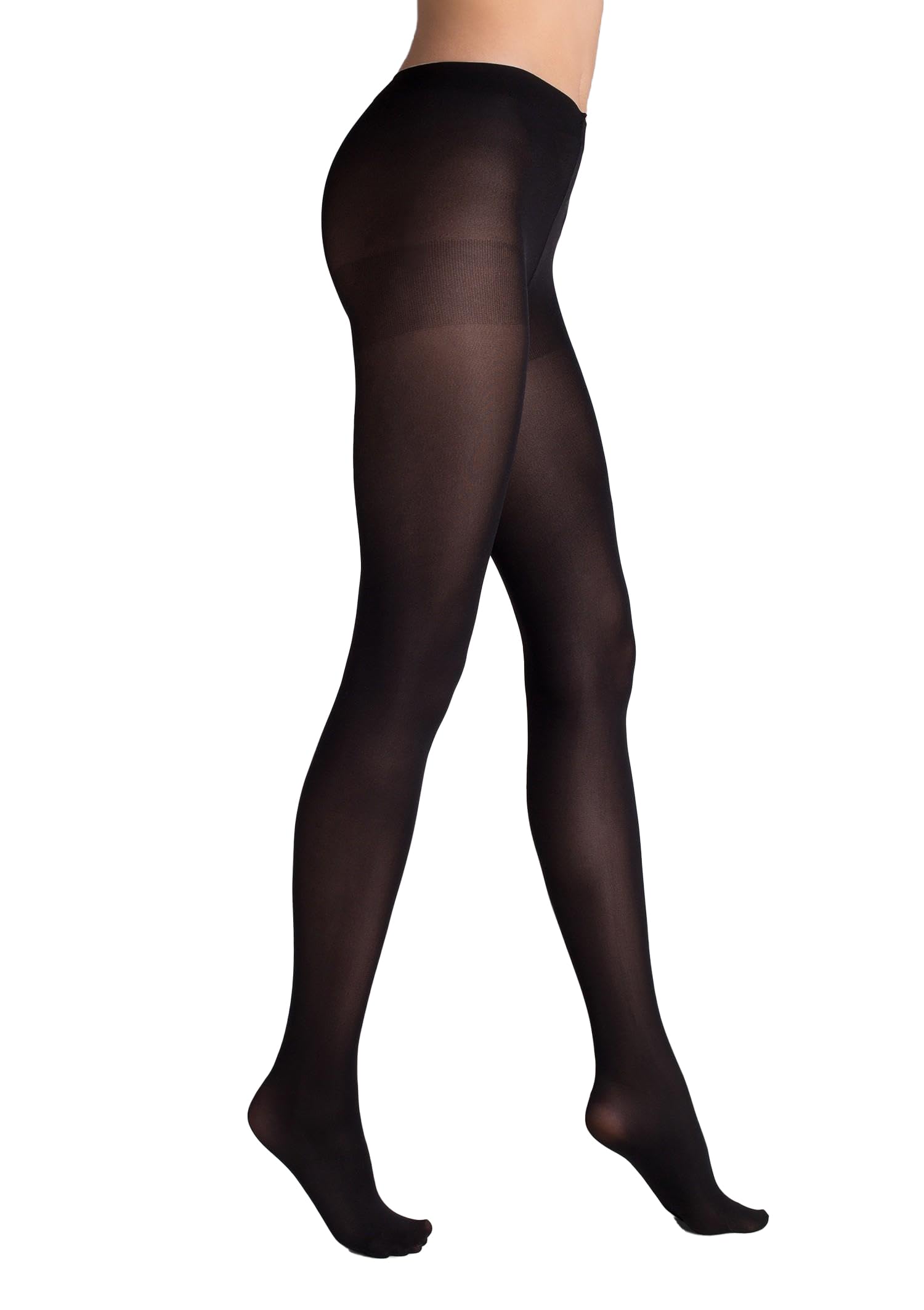 Mysasi London - Collant opachi da donna, 40 denari, Nero , M