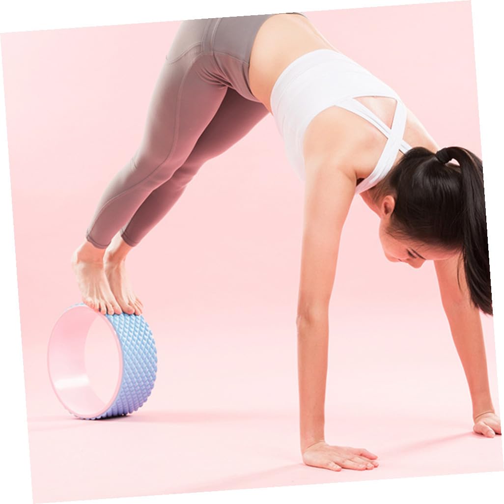 Ruota Yoga per Schiena e Massaggio, Supporto per Pilates Blu