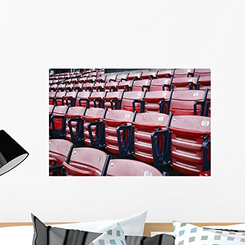 Wallmonkeys Fenway Park Empty Seats Wall Decal 24x16