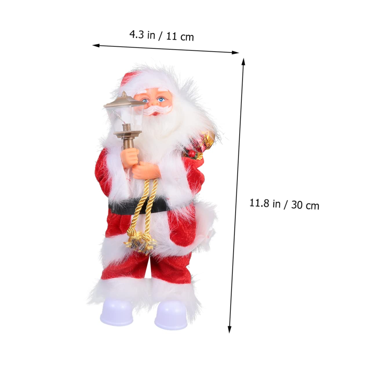 Ciieeo Muñeca Musical de Papá Noel Juguete Eléctrico Adorno Navideño Muñeco de Papá Noel para Decoración de Vacaciones
