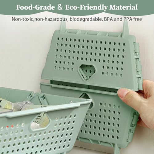 Coladores plegables para cocina 2 piezas, plástico miniatura 5