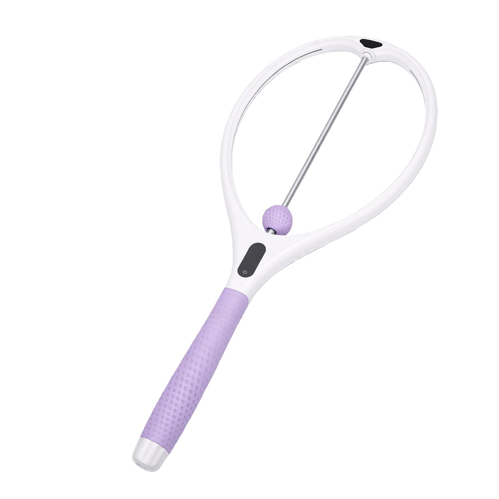 Cryfokt Racchetta da Allenamento per Tennis, Attrezzo con Rimbalzo | Racchetta da Pratica Indoor in PP, Silicone e Acciaio, con Pallina Mobile e Contatore LED
