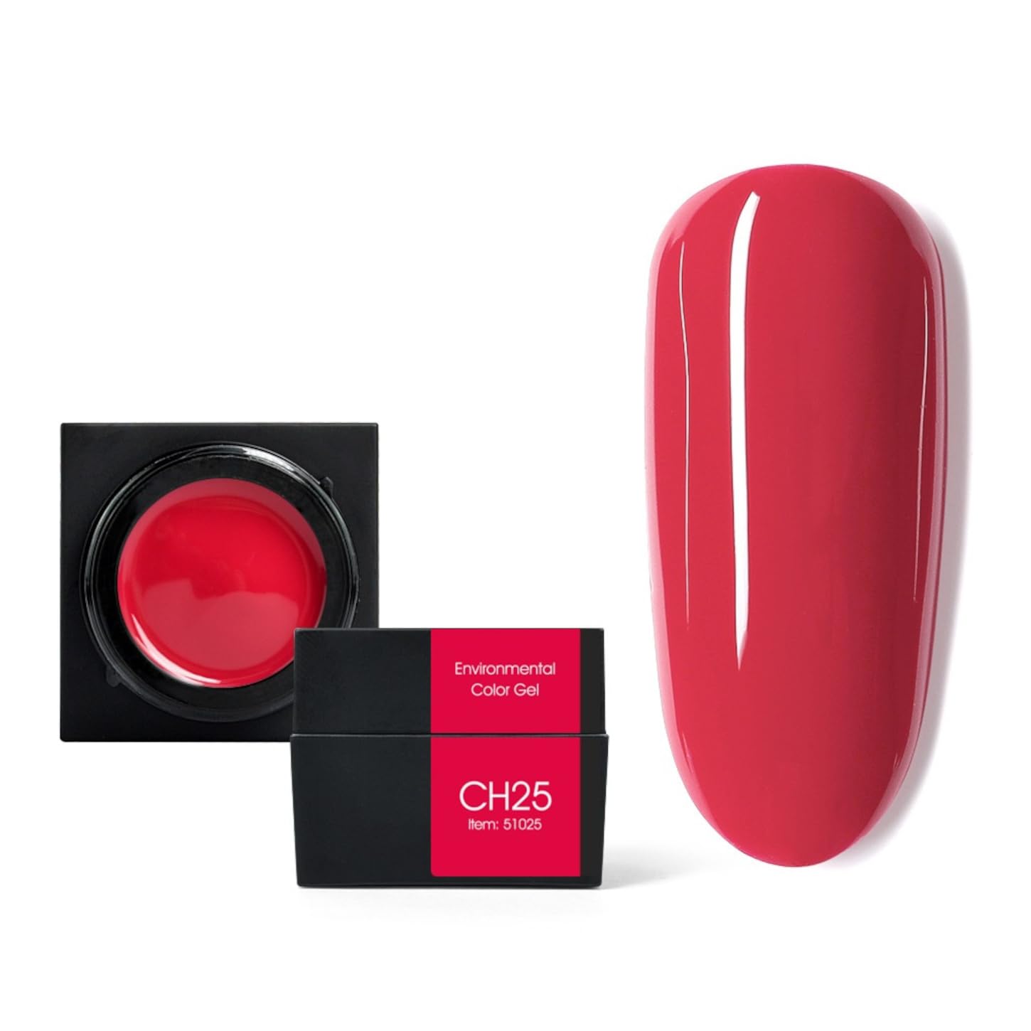 CANNI Color Mud Gel 1 Pcs 5ml Gel Polish Color Soak Off LED Nail Gel Polis Manicure Salon DIY at Home Brush not Included (CH25-Rouge)-image-26