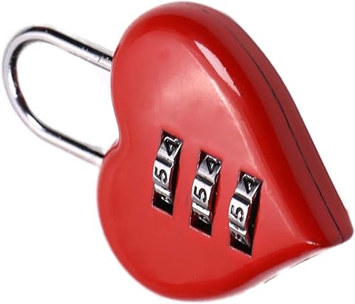 Juvielich Candado de combinación de 3 dígitos, cerradura de cifrado segura, mini aleación de zinc, cerradura de código reiniciable para casillero,