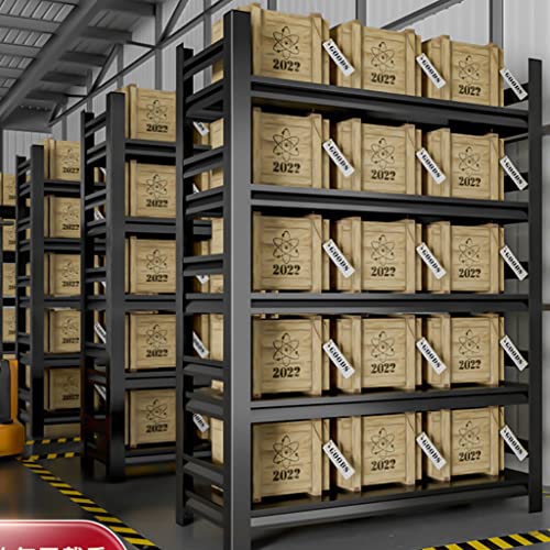 MIIKHI 4 Tier Garage Storage Rack Adjustable Garage Storage Organization Heavy Duty Metal Garage Ceiling Storage Racks 1600lbs Weight Capacity (A(4 Tier) 90 * 50 * 183cm)