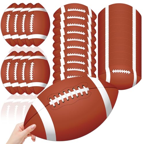 chiazllta 100Pcs Football Party Cutouts Football Themed Party Decorations Football Cutouts with Glue Point Dots Sports Bulletin Board Decorations Set for Birthday Classroom Party Supplies Decors