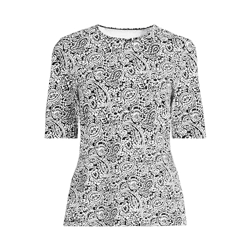 Lands' End Women's Sunshade UPF 50 Elbow Sleeve Relaxed Rash Guard3