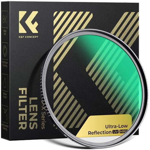 K&F CONCEPT 67mm Ultra-Low Reflectivity MCUV Lens Protection Filter 28 Multi-Layer Coatings Ultra-Slim HD Waterproof Scratch Resistant Lens UV Filter (Nano-X Series)