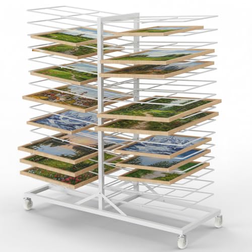 Caydo 30 Shelves Movable Art Drying Rack