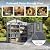 Patiowell 8x8 FT Resin Outdoor Storage Shed with Floor, Large Plastic Clearance Sheds with Lockable Door, Garden Tool Shed with Window for Backyard, Patio Storage, Light Gray