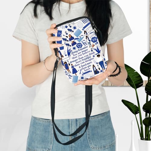 LEVLO Greek Sorority Crossbody Bag Finer Women Gift 1920 Greek Shoulder Bag Pigeon Sorority Sisters Merchandise3