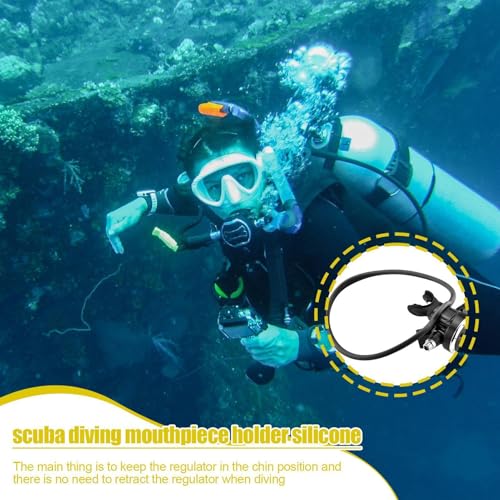 Regulador de buceo con soporte de silicona ergonómico para buceadores 2