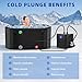 Ice Bath Chiller& Cold Plunge Tub Kit, 1/3HP Powerful & 35dB Quiet Cold Plunge Chiller, Cools to 39°F with Remote Control, Wide Compatible for Most Bathtubs with Inlet/Outlet/No Ports