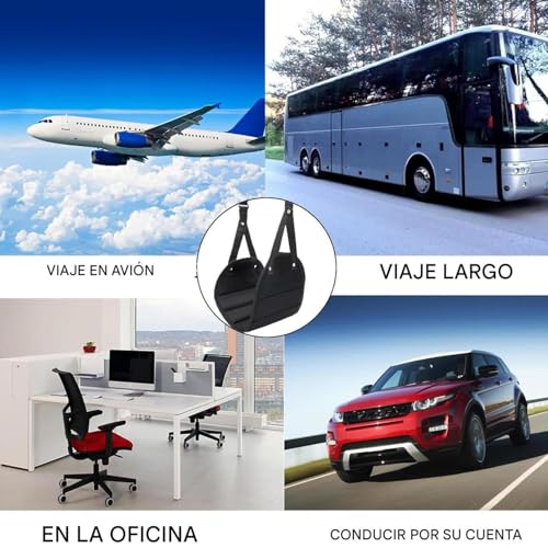 Hamaca reposapiés portátil para evitar fatiga en el avión 4