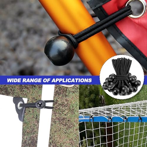 50 Pcs Bungee Cord with Balls, Heavy Duty Bungee Cords, Elastic Cord with Balls - Image 4